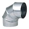 Imperial Mfg Imperial 10 in. D X 10 in. D Adjustable 90 deg Galvanized Steel Stove Pipe Elbow GV0308 - alternate 3